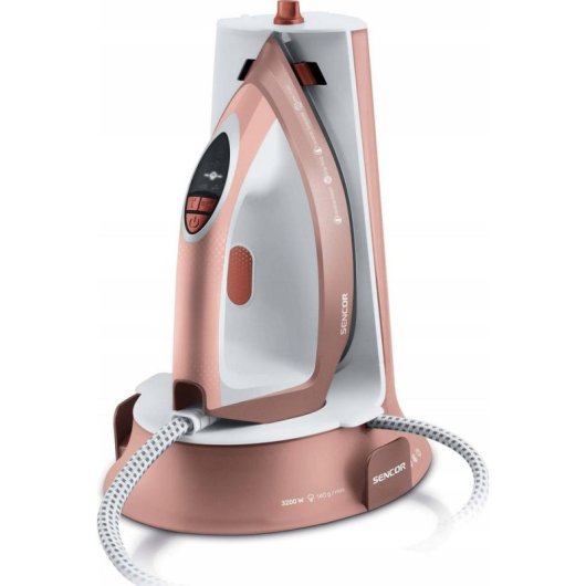 Centro de planchado Sencor SSI 0910RS 3200W 5,5 bar 1,3L blanco y rosa