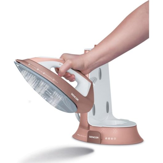Centro de planchado Sencor SSI 0910RS 3200W 5,5 bar 1,3L blanco y rosa