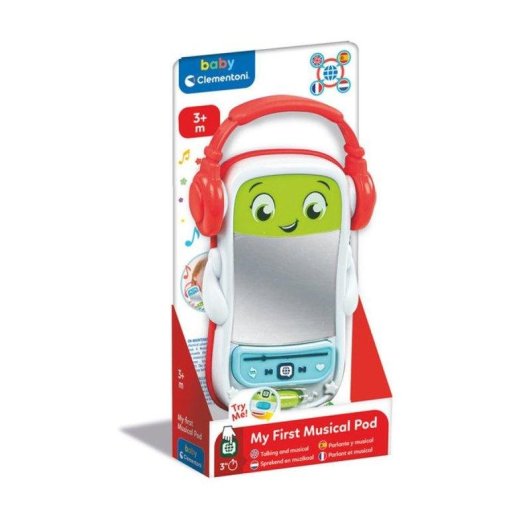 Reproductor musical infantil Clementoni 17520 con auriculares desmontables y 12 melodías