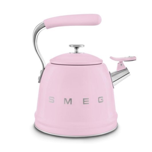 Hervidora SMEG WKF01PK 2,3L Rosa Acero Silbato Universal