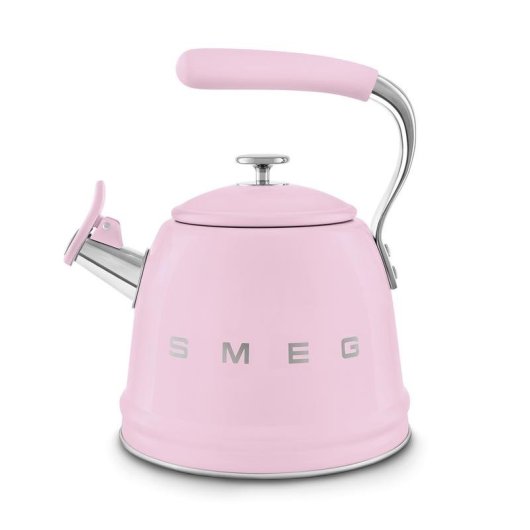 Hervidora SMEG WKF01PK 2,3L Rosa Acero Silbato Universal