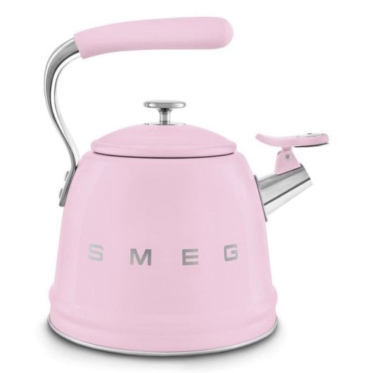 Hervidora SMEG WKF01PK 2,3L Rosa Acero Silbato Universal
