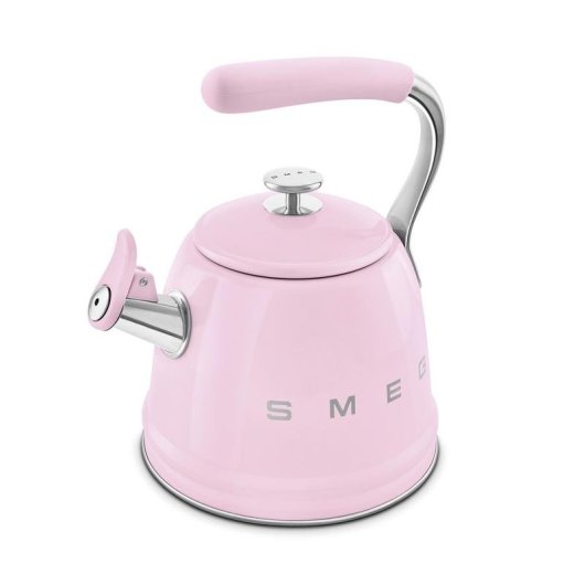 Hervidora SMEG WKF01PK 2,3L Rosa Acero Silbato Universal