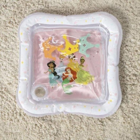 Alfombra de agua inflable Bright Starts Princesas Disney sensorial vinilo lavable