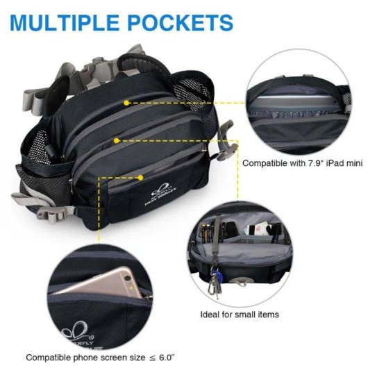 Mochila Waterfly Utility Max 2.0 Resistente al Agua Unisex 5 L
