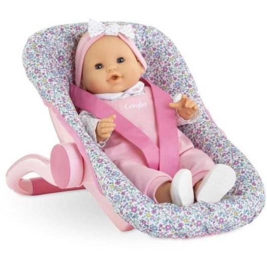 Puppenwagen Corolle Floral Griff 3 Positionen 36-42 cm