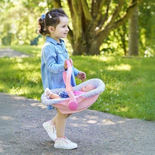 Puppenwagen Corolle Floral Griff 3 Positionen 36-42 cm