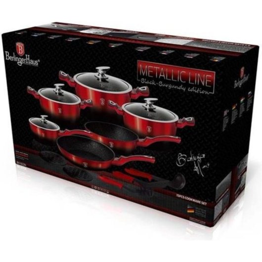 Kochgeschirr-Set Berlinger Haus Metallic 15 Teile
