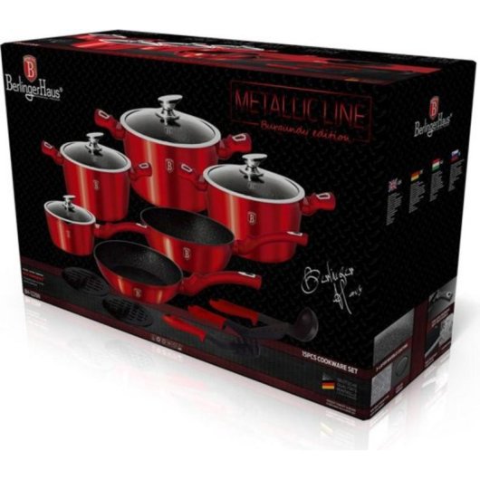 Kochtopf Set Berlinger Haus Metallic 15-teilig Schmiedealuminium Induktion