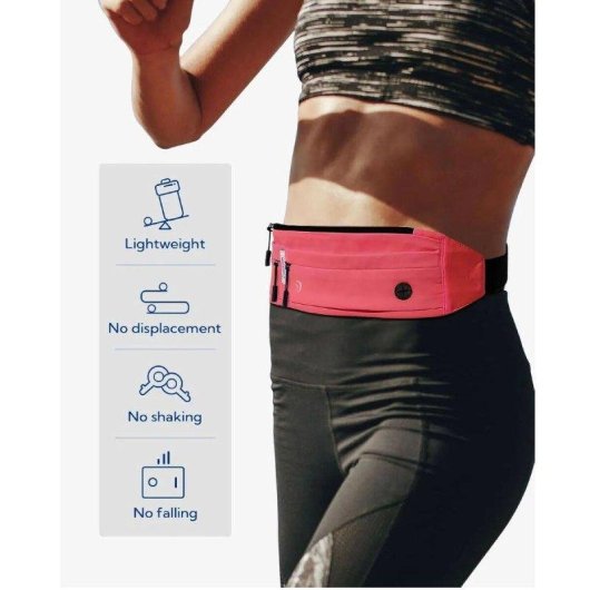 Cinturão de corrida Waterfly Sport Running 3.0 Unissex Vermelho melancia