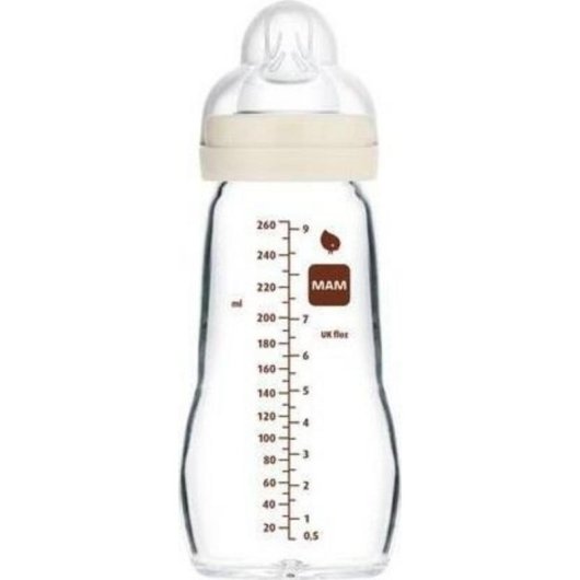 Biberón MAM Feel Good Vidrio 260ml Tetina SkinSoft™