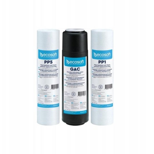 Kit de filtres Ecosoft CPV3ECOSTD 3 étapes compatible RO5-RO8