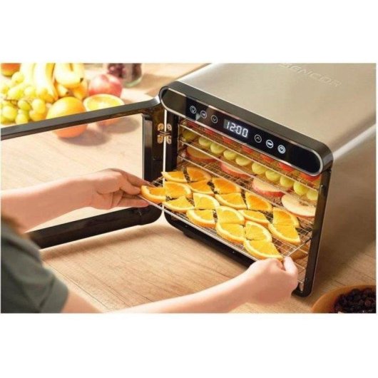 Disidratatore Sencor SFD7750SS Acciaio Inox 7 Griglie 600 W