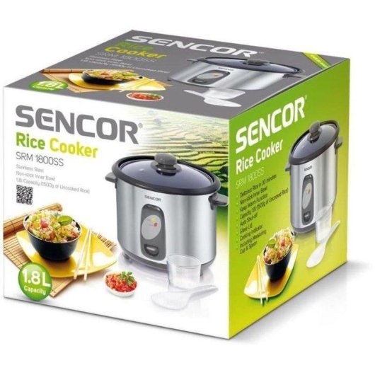 Arroz Sencor SRM 1800SS 1,8 L 700 W Aço inoxidável