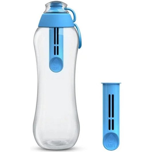 Botella filtrante Dafi Soft 700 ml azul con 2 filtros de carbón