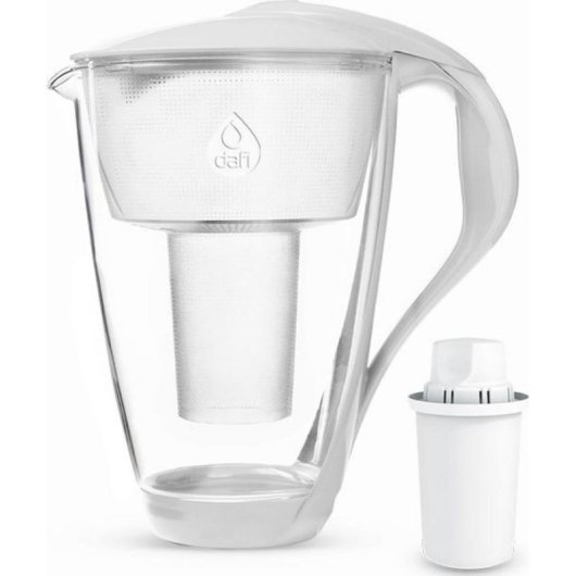 Dafi Crystal LED Wasserfilterkanne weiß 2L