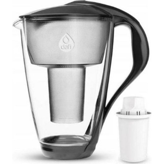 Dafi Crystal LED Wasserfilterkanne weiß 2L