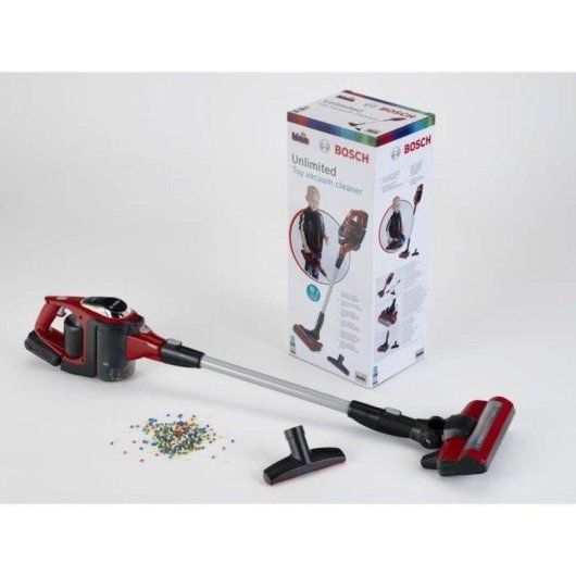 Aspirateur balai électronique Klein Bosch Unlimited 3 en 1, rouge et multicolore