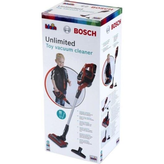 Aspirateur balai électronique Klein Bosch Unlimited 3 en 1, rouge et multicolore