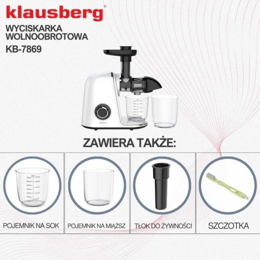 Kaltpresser Klausberg KB-7869 150W Rückwärtsgang