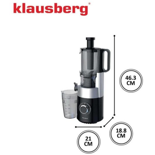 Kaltpresser Klausberg KB-7871 Schwarz und Silber