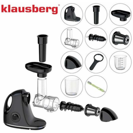 Kaltgepresster Entsafter Klausberg KB-7861 150 W schwarz leise