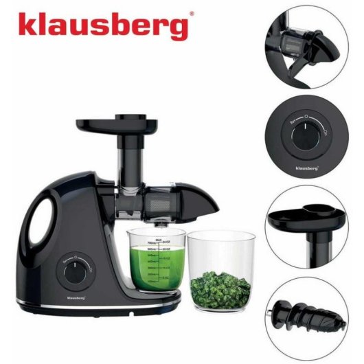 Kaltgepresster Entsafter Klausberg KB-7861 150 W schwarz leise