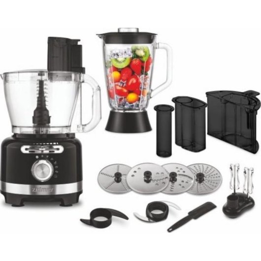 Robot de cocina Zelmer ZFP 9000B multifunción 2000 W 3 l negro