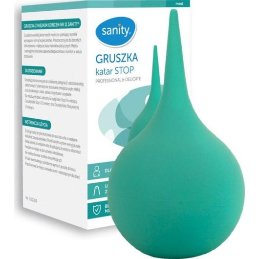 Perilla nasal Sanity Gruszka Katar Stop para adultos verde