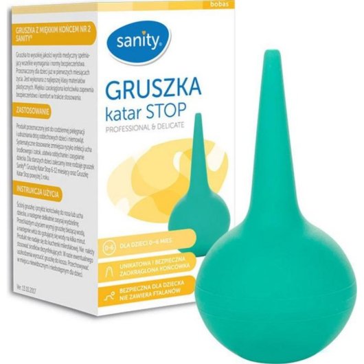 Perilla nasal Sanity Gruszka Katar Stop para adultos verde
