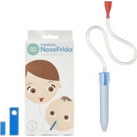 Aspirador nasal NoseFrida con 4 filtros desechables para bebés