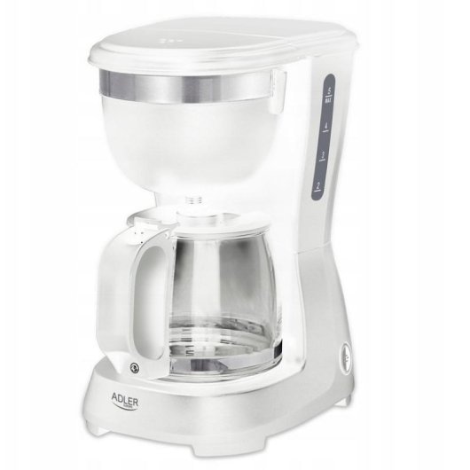 Caffettiera a filtro Adler AD 4381 bianca 0,6 L con sistema antigoccia