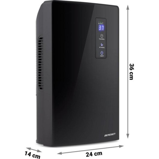 Déshumidificateur Berdsen BR-20 Noir 2L Hygrostat Lampe UV 90W