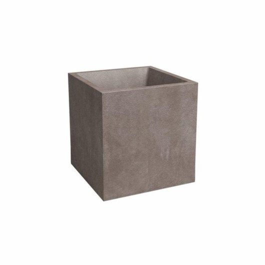 Pot carré Artevasi Sydney 30 cm Taupe Mate 21 L Plastique Texturé