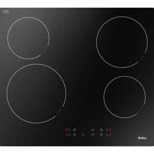 Plaque vitroceramique Amica PC6400ZH 4 zones 6,5 kW tactile