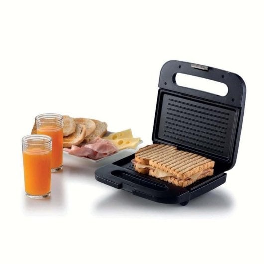 Sandwichmaker Ariete 1971/00 750W Grillfläche Schwarz Kompakt