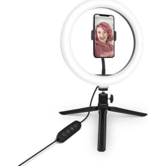 Ring light LED Yenkee YSM 710 10" 29 modalità con treppiede