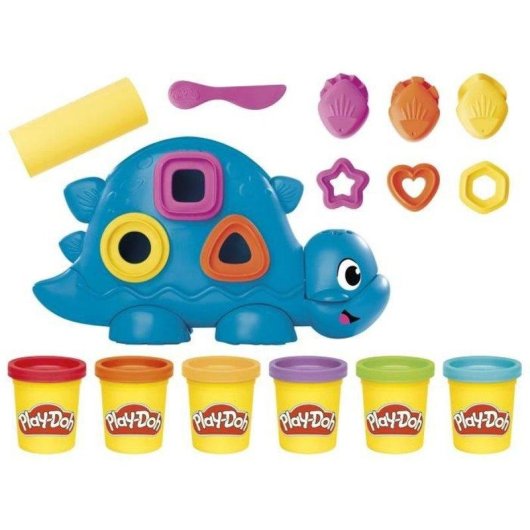 Set de modelage Play-Doh Starters Dino Shapes & Colours avec 6 pots pâte à modeler