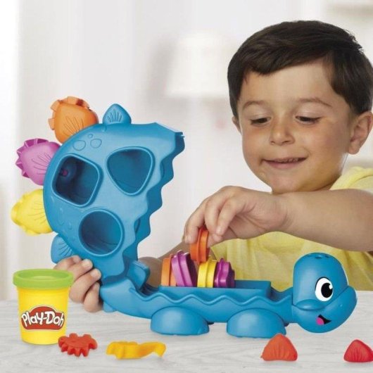 Set de modelage Play-Doh Starters Dino Shapes & Colours avec 6 pots pâte à modeler