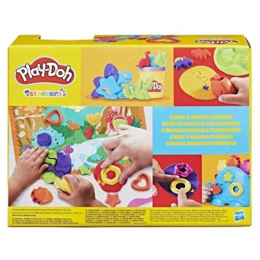 Set de modelage Play-Doh Starters Dino Shapes & Colours avec 6 pots pâte à modeler