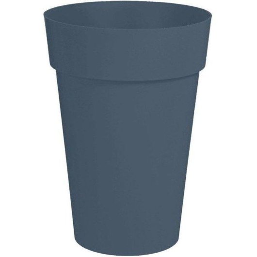 Macetero Rond EDA Toscane Ø46 cm 67L H65 cm Bleu Jean Polypropylène Matte