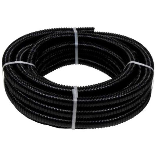 Tubo Spirale Ubbink 25 mm 10 m Nero Rinforzato Resistente UV
