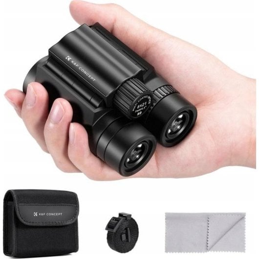 Binoculares K&F Concept Zoom 8x 21mm BAK-4 IP65 con estuche