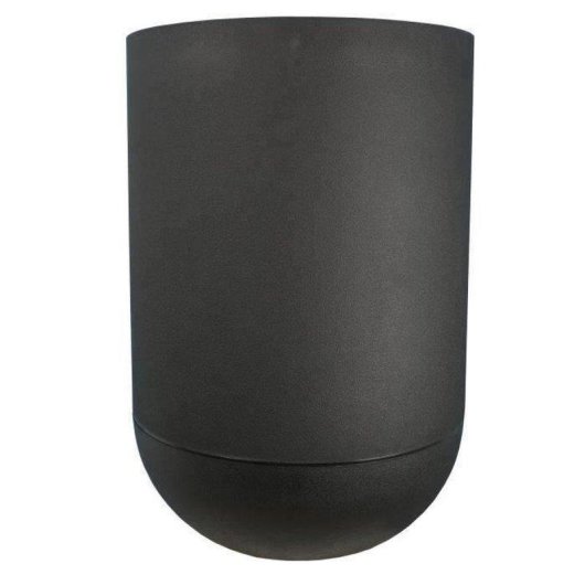Jardinière Ronde Riviera Granit Tulipe Noir Mat 50 cm 54,5 L