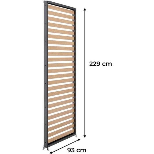Estore em alumínio GAYA para pergola 229x93 cinza efeito madeira