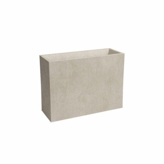 Jardinière Artevasi Sydney Rectangulaire 80 cm Crème 50 L Mate UV