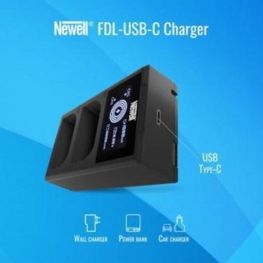 Newell FDL-USB-C Dual-Ladevorrichtung LCD für NP-BX1