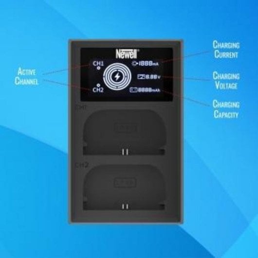 Newell FDL-USB-C Dual-Ladevorrichtung LCD für NP-BX1