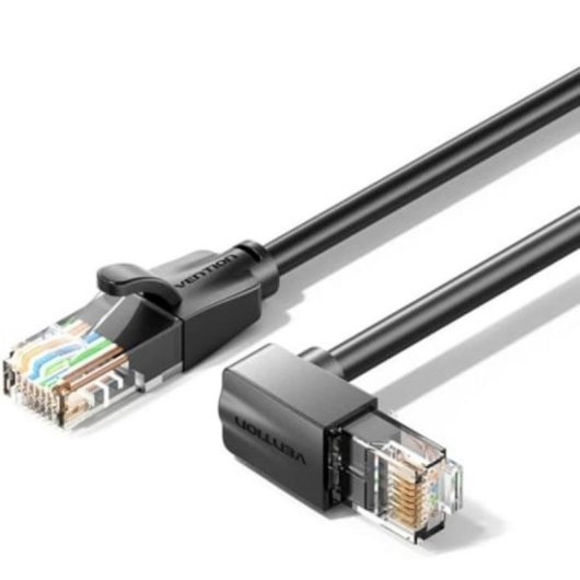Cavo di Rete RJ45 Vention IBV Cat.6 UTP 5m Angolato 90° Nero