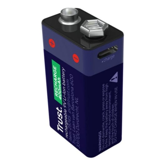 Pila Trust 25745 Recargable 9V USB-C